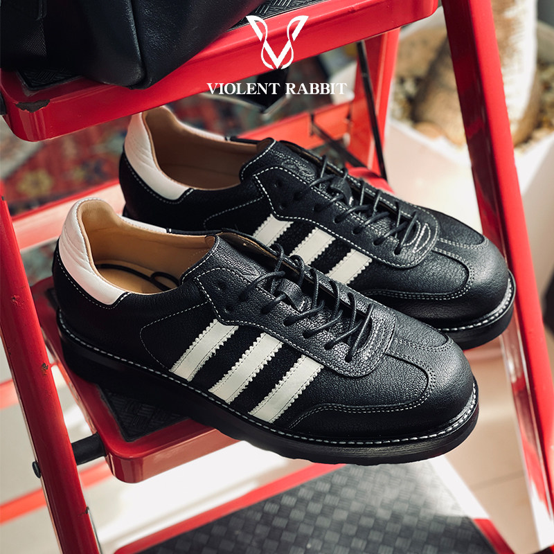 VR兔爷定制缩纹鹿皮德训鞋blake-rapid低帮工装男鞋时尚休闲板鞋