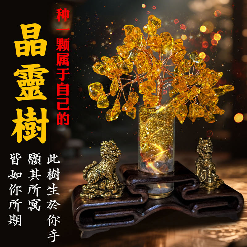 自己种的水晶发财树才是有用的