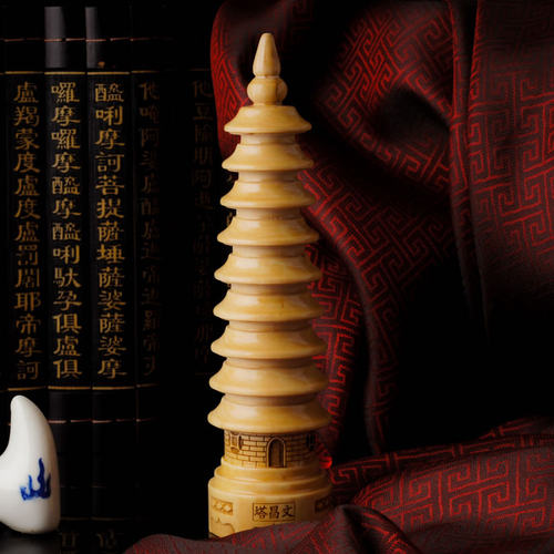 慈风阁天然桃木雕刻文昌塔