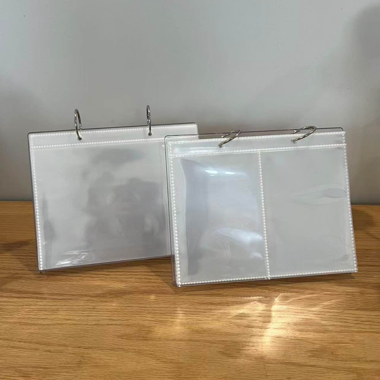 ins风追星3寸A5A4透明收纳相册明信片展示架拍立得相框桌面摆台