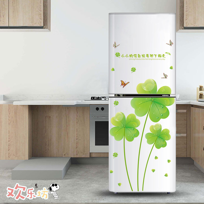 单开门冰箱贴纸翻新贴装饰小图案