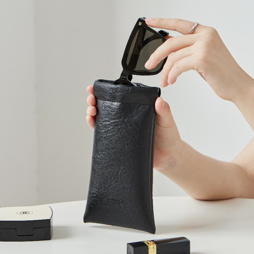 墨镜太阳镜皮革保护收纳盒