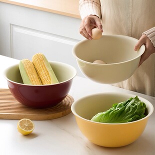 米立风物圆形洗水果菜篮子双层洗菜盆沥水篮厨房多功能果盆滤水篮