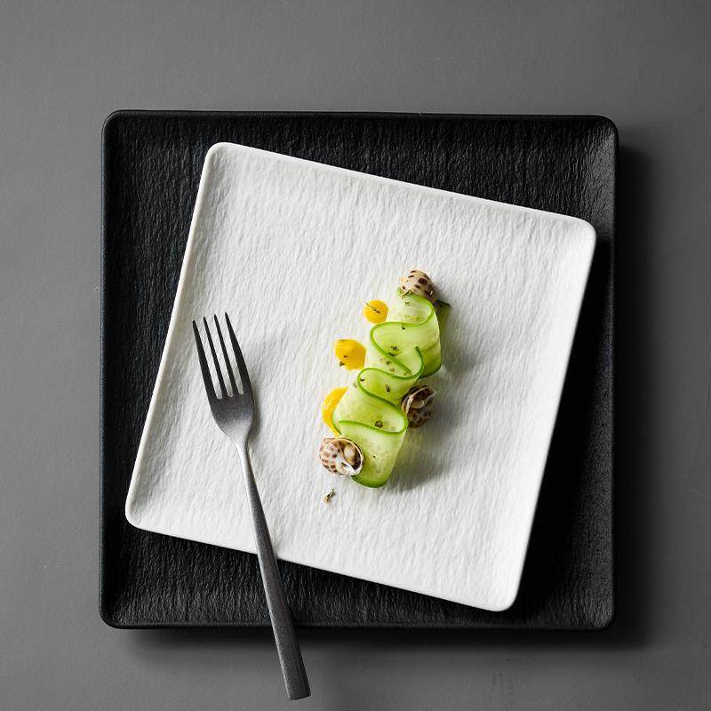 米立风物黑白牛排餐盘