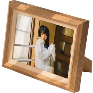 木框画框相框摆台高级感精致创意带打印照片6寸7寸10寸北欧风ins
