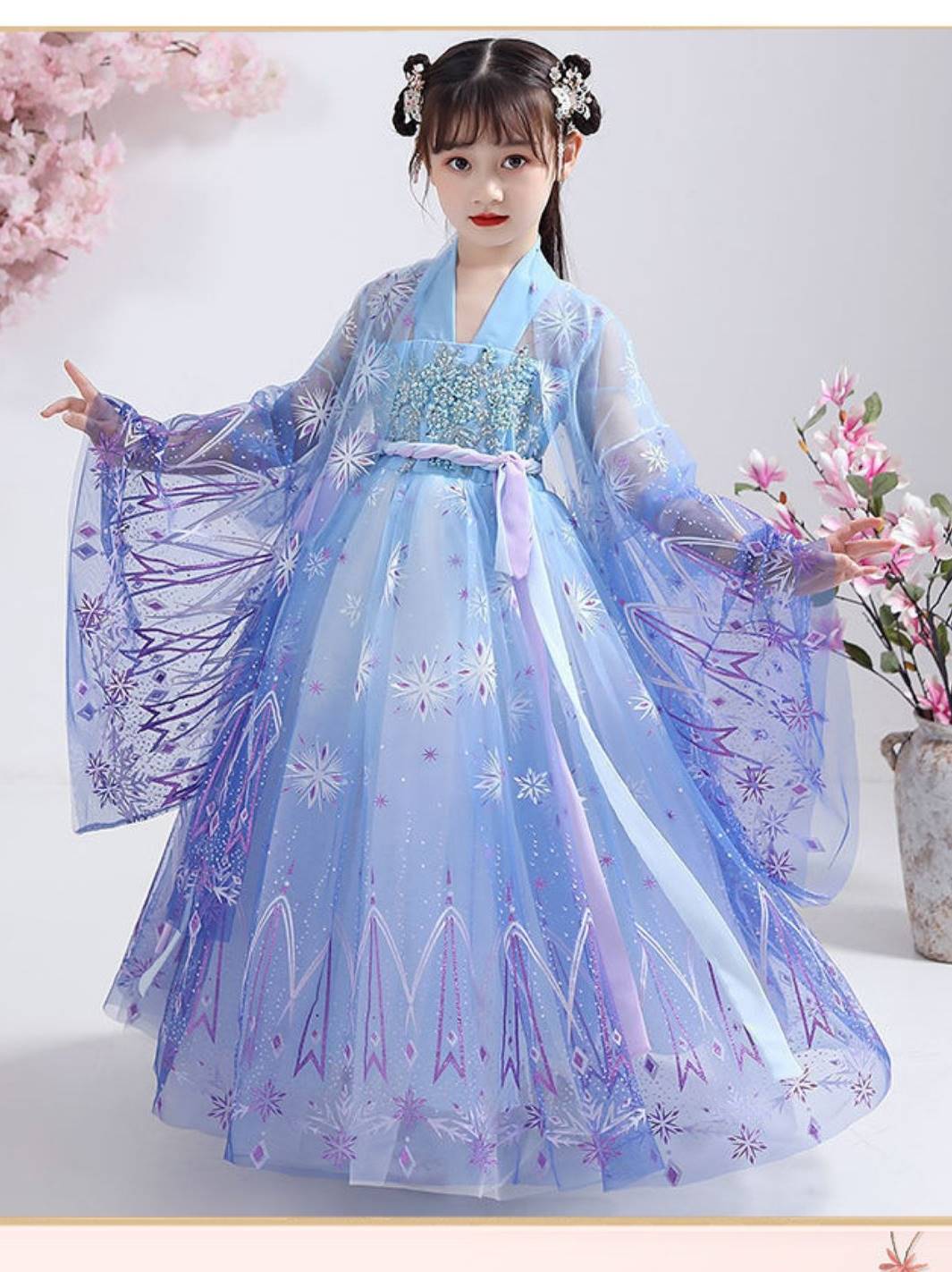 国庆节汉服女童嫦娥仙子服装儿童裙子女款服饰女生古风超仙小学生