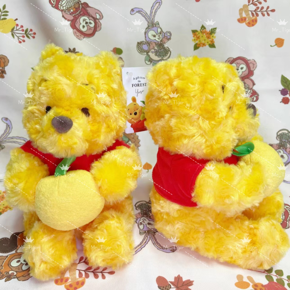 国内现货 东京迪士尼羽生结弦同款柚子噗噗小熊维尼公仔玩偶Pooh