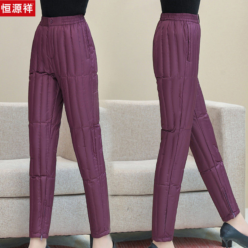 恒源祥中老年羽绒裤妈妈装内胆女士外穿高腰直筒保暖内穿奶奶棉裤,女装/女士精品,棉裤/羽绒裤,淘宝优惠券,粉丝福利购,淘宝优惠卷