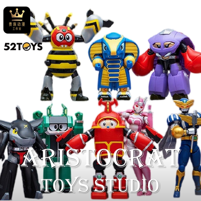 52TOYS铁甲小宝快速变形卡布达周边桌面公仔手办模型摆件鲨鱼辣椒