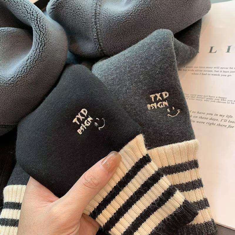 儿童加绒打底裤女宝宝加厚裤子新款外穿保暖一体裤子女童打底裤冬