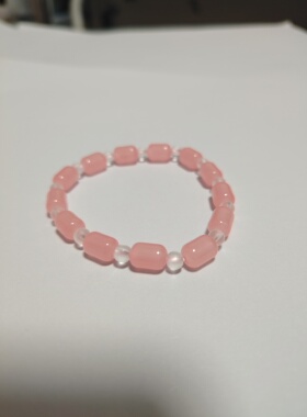 6mm琉璃小桶珠手链女纯手工细款简约百搭显白小众手串