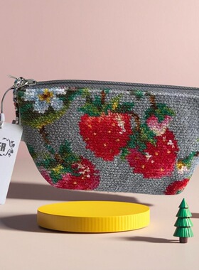 日本feiler 草莓包纸巾包毛巾包 钱包 网纱包 卡包 束口袋 手拎包