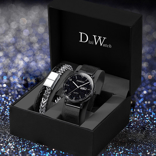 【DW同款】星空夜光学生机械表男