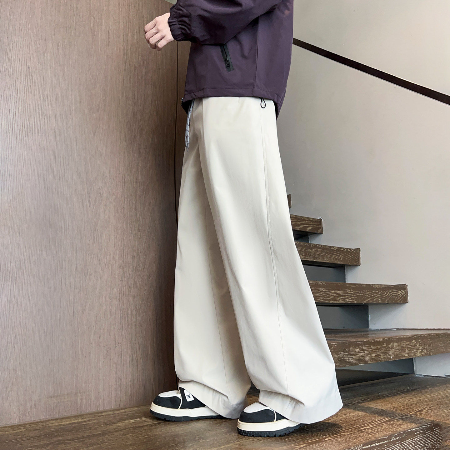 春秋季休闲裤12男孩13初中学生14青少年15岁大童宽松直筒运动长裤