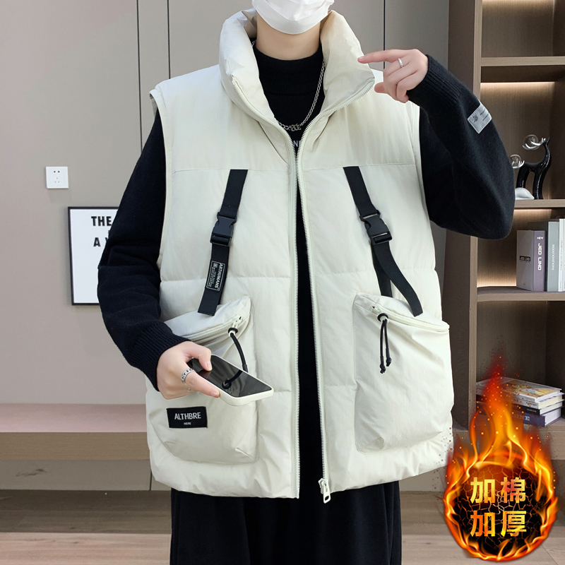 冬季加厚棉背心外套羽绒棉马甲13