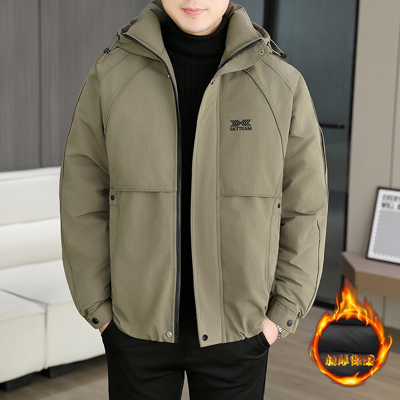 青少年加厚羽绒棉服外套宽松棉衣