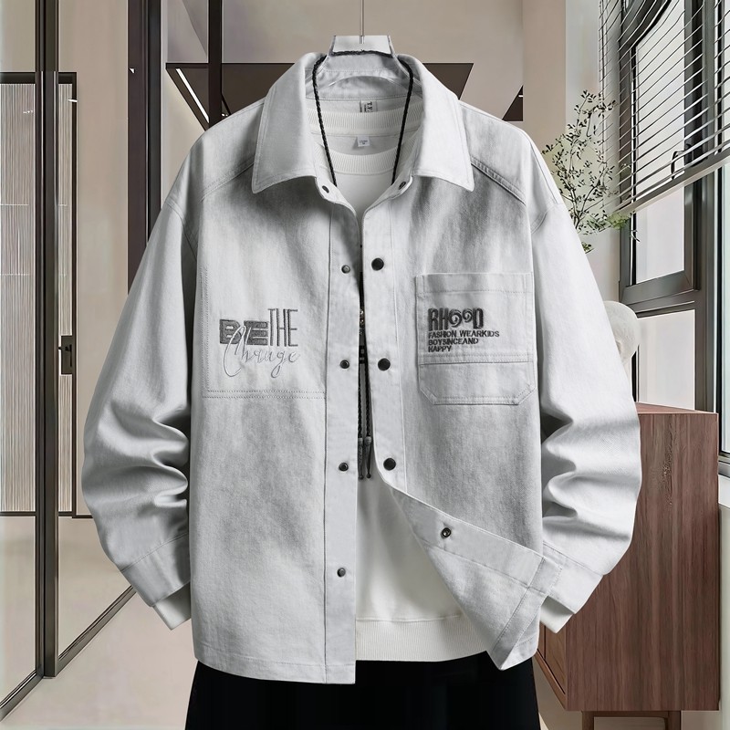 13青少年春季潮流帅气长袖牛仔衬衫男孩15岁中学生16大童衬衣外套,男装,牛仔衬衫,淘宝优惠券,粉丝福利购,淘宝优惠卷
