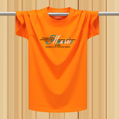 T恤男圆领宽松夏季 加大码 肥佬休闲运动半袖 冰丝莫代尔棉短袖 汗衫