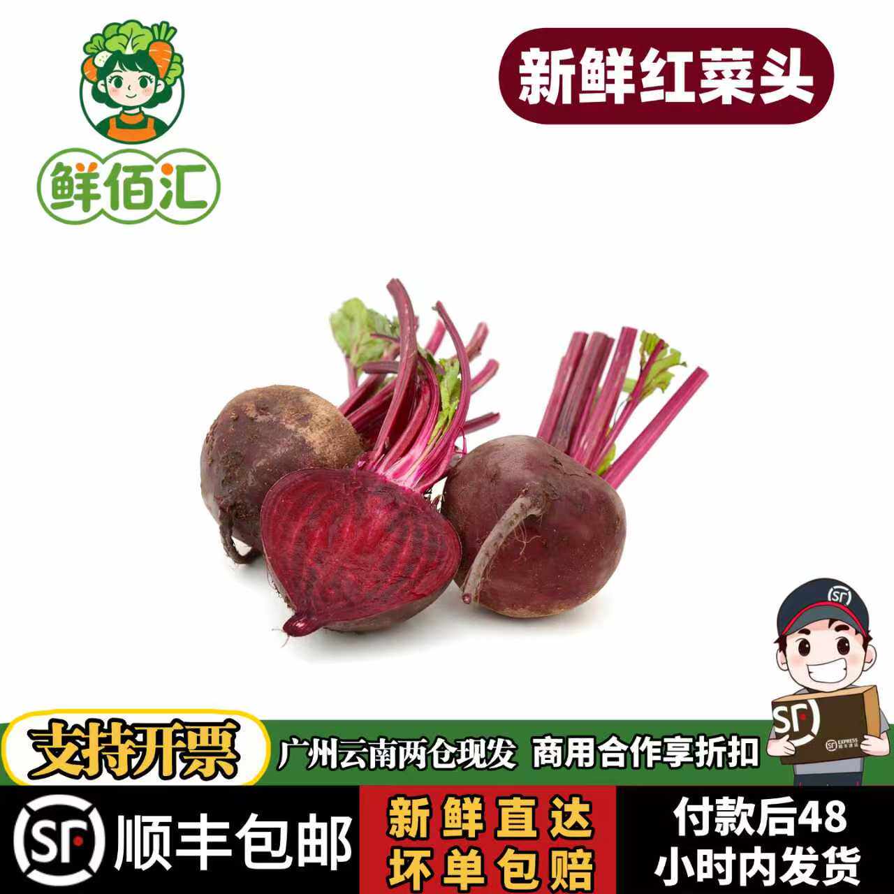 云南新鲜红菜头甜菜根现挖包邮