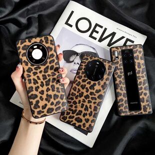 豹纹Mate80Promax手机壳mate40rs豹纹壳全包mate70保时捷设计奢华Mate60RS/maters/30rs/50rs/60rs/p70/60/50