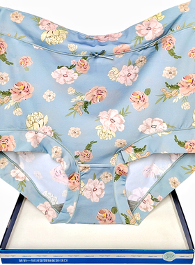 彩田内裤女冰丝滑印花高腰32528包臀石墨烯速干32529抗菌奢华中年