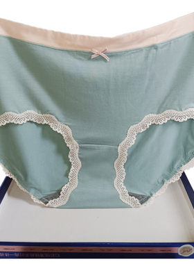 彩田内裤女青年蕾丝边柔软女式抗菌莫代尔面料中腰女人31785三角