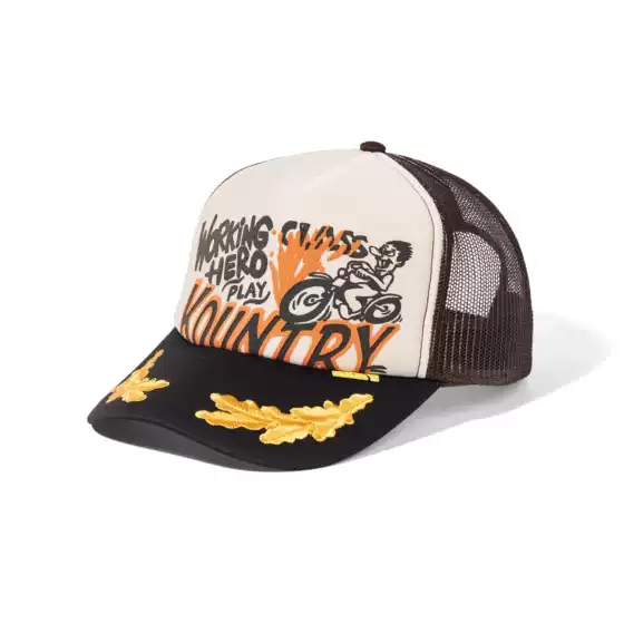 24SS KAPITAL Retro American Motorcycle Graffiti Hip-Hop Style Embroidered Adjustable Baseball Cap
