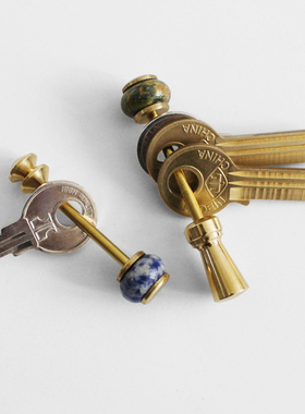 荒木之丘 WILD HILL 复古 美式 大容量 黄铜钥匙扣【矿石版】