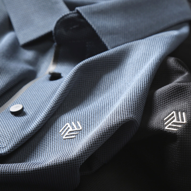 高端韩国面料速干无缝透气polo衫