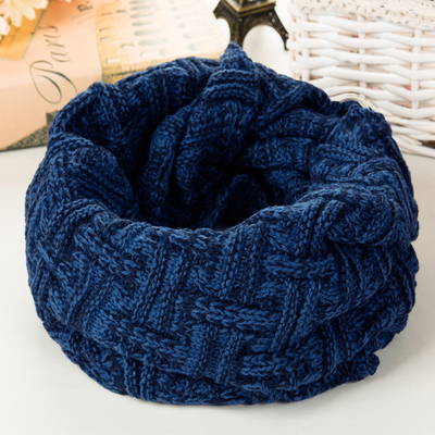 秋冬季男女情侣保暖韩版冬天学生毛线围脖套头加厚针织潮围巾原宿