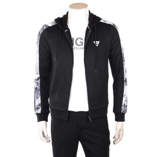 BIEM.L.FDLKK比音勒芬男士连帽休闲夹克拉链时尚修身运动外套男装