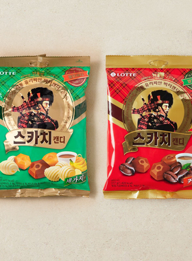 韩国进口黄油水果味乐天独立包装好吃休闲办公室苏格兰咖啡糖157g