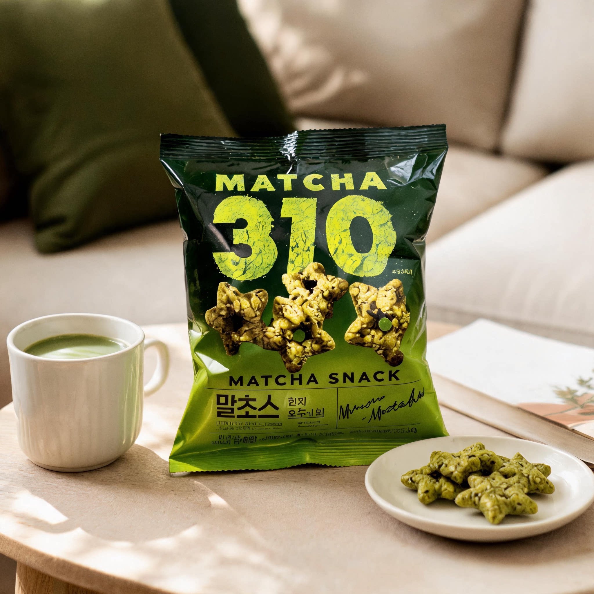 韩国进口310抹茶巧克力饼干