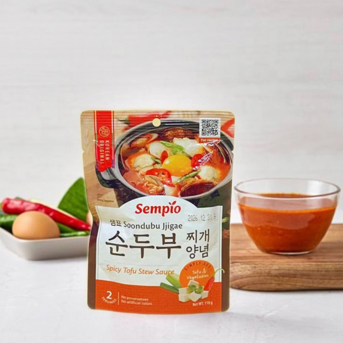 嫩豆腐汤韩式辣酱调料预制酱料 韩国进口膳府酱料调料快手菜2人份