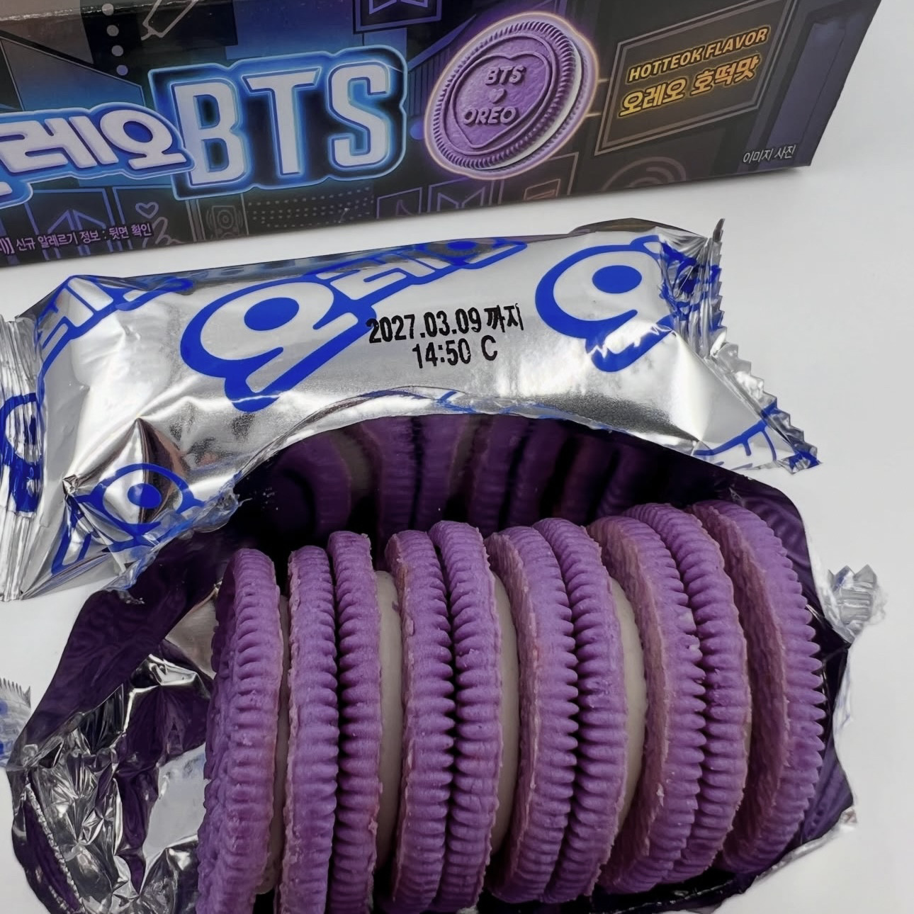 BTS联名奥利奥薄荷夹心曲奇