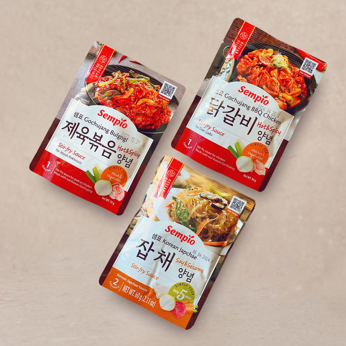 膳府韩国杂菜粉丝酱包豆腐汤料辣炒春川鸡炒肉料袋装正宗韩式风味