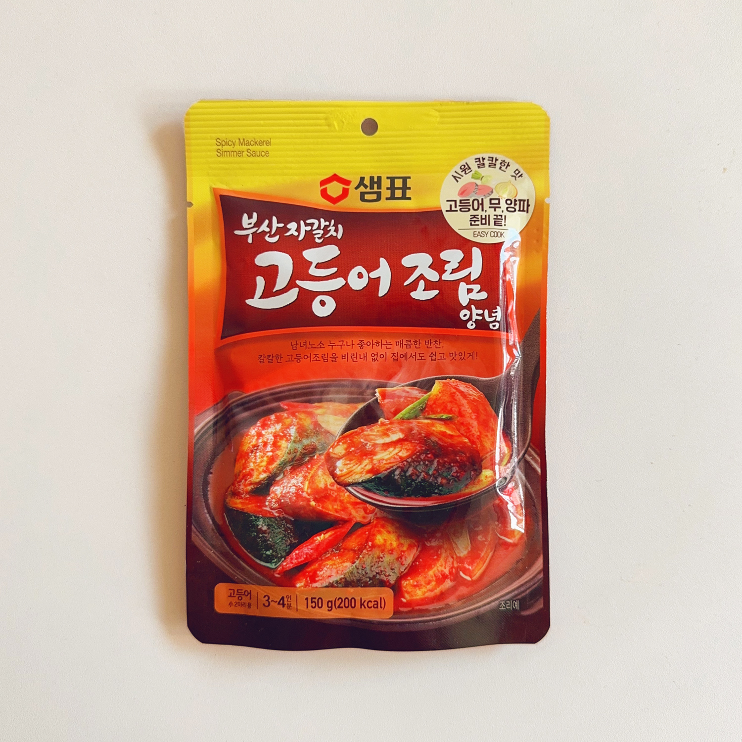 韩国进口膳府香辣鱿鱼酱包