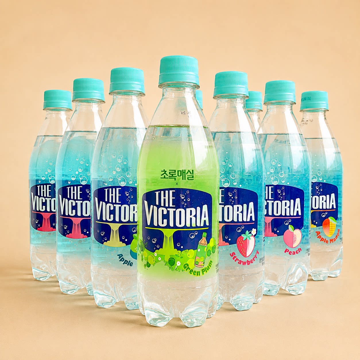 韩国进口0脂0卡气泡水柠檬菠萝味