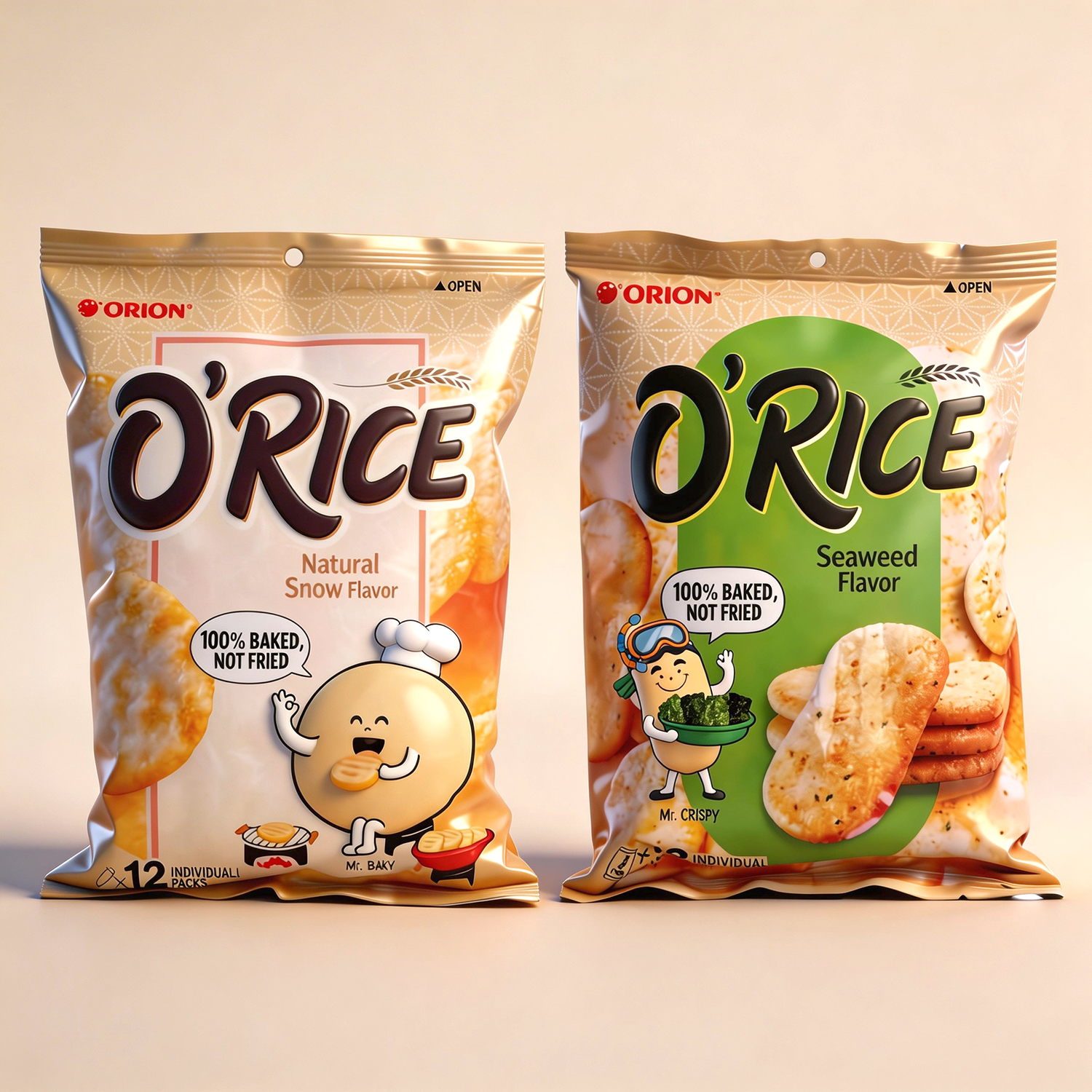 好丽友紫菜味米饼磨牙越南进口零食休闲食品 办公室摸鱼咸味好吃