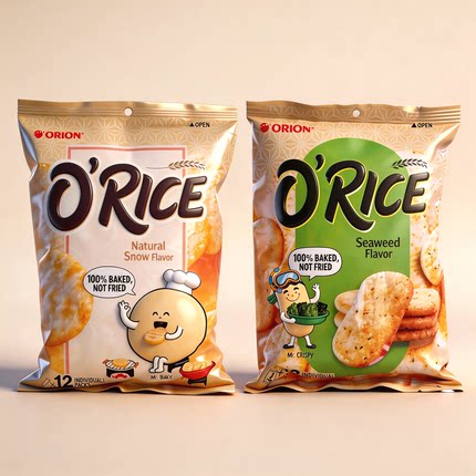好丽友紫菜味米饼磨牙零食越南进口休闲食品办公室摸鱼咸味酥脆
