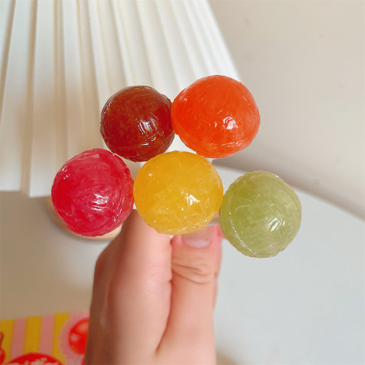 日本棒棒糖理本零脂肪多味棒棒糖ribon12支柠檬味苹果味橙子 草莓