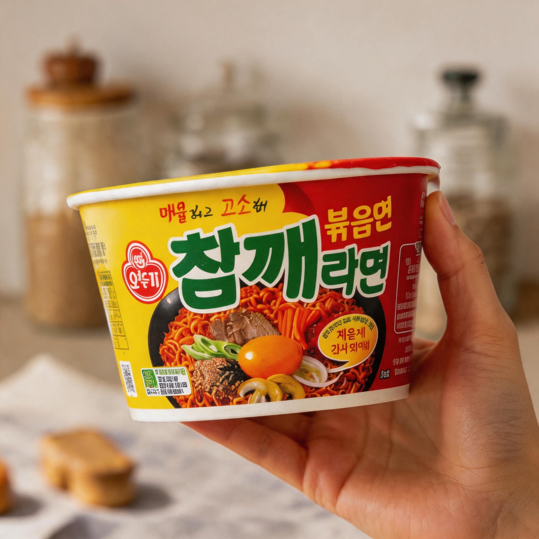 有个鸡蛋!不倒翁芝麻杯面实惠装