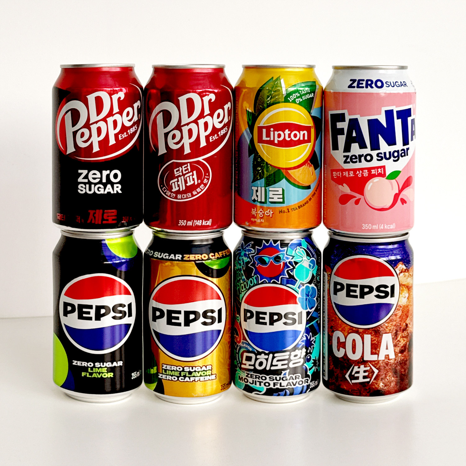 韩国日本进口百事原味可乐330ml碳酸饮料汽水莫吉托风味生可乐