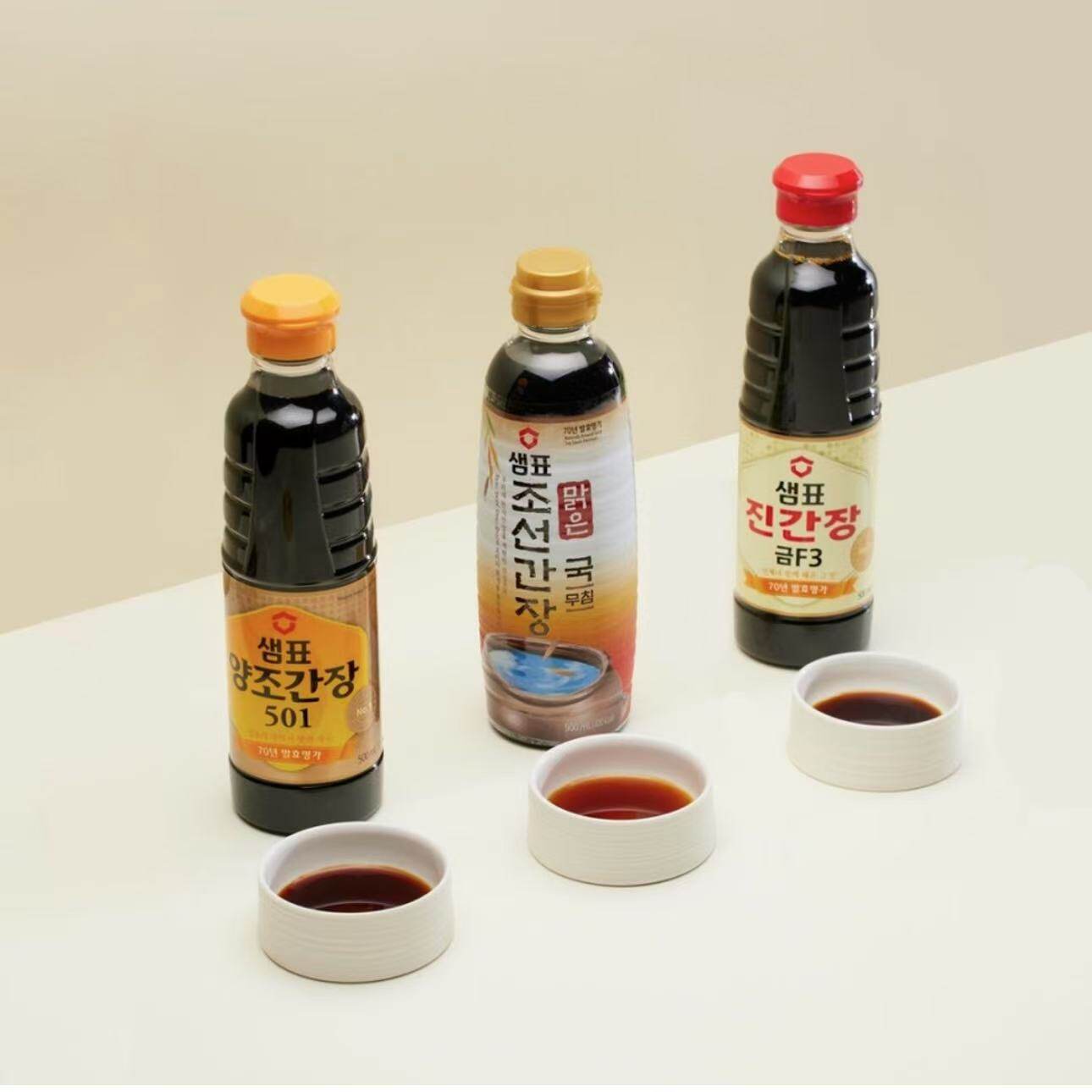 韩国进口膳府红烧调味汁浓酱油炒菜酱菜用F3瓶装500ml增鲜红烧肉