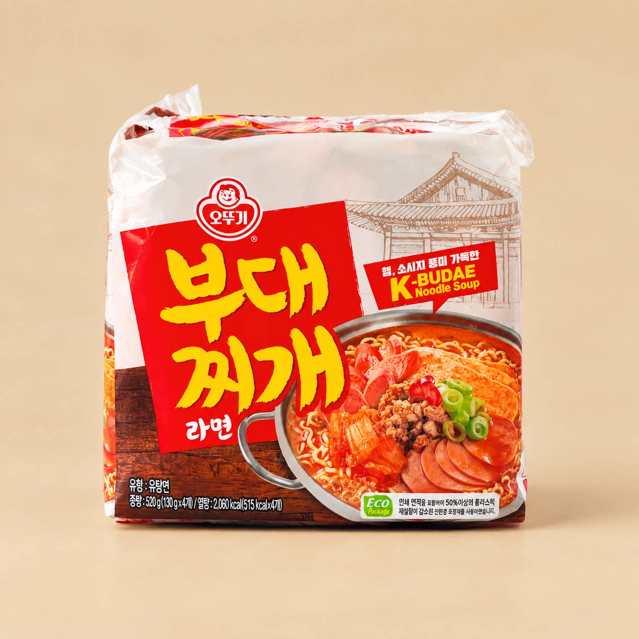 韩国进口韩式方便面部队拉面
