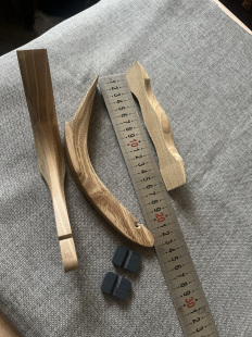 玻片弓制作配件传统弓把稍槐木手工制作弓稍土耳其弓梢