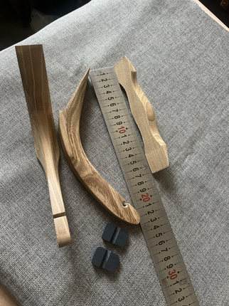 玻片弓制作配件传统弓把稍槐木手工制作弓稍土耳其弓梢