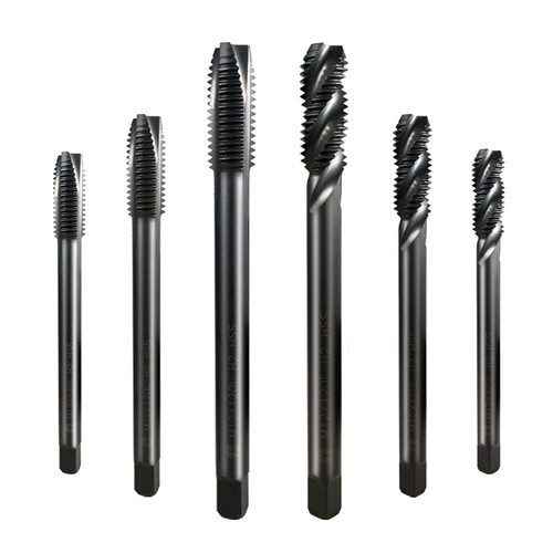 上通加长螺旋丝锥先端丝攻螺尖加硬氮化黑色通孔盲孔m3m4m5m6m8