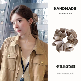 发绳发饰 缎面头绳头饰新款 许我耀眼赵露思许妍同款 大肠发圈女法式