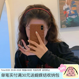 简单百搭皮质发箍个性 新色系 糖果色细头箍发饰少女发卡压发头饰